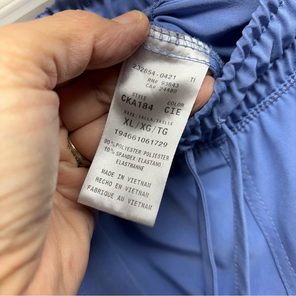 Cherokee Allura Light Blue Scrub Pants XL Excellent Condition - Picture 4 of 6